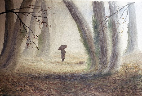 inviernoRaulTamaritMPaseoPorElBosqueAcuarela