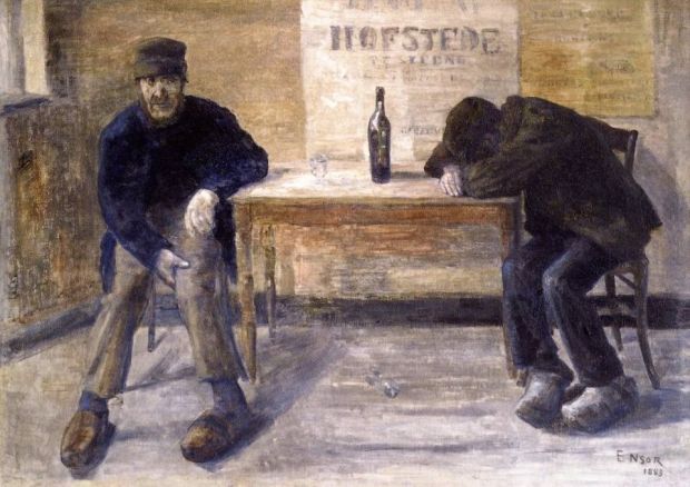 borrachos de james Ensor