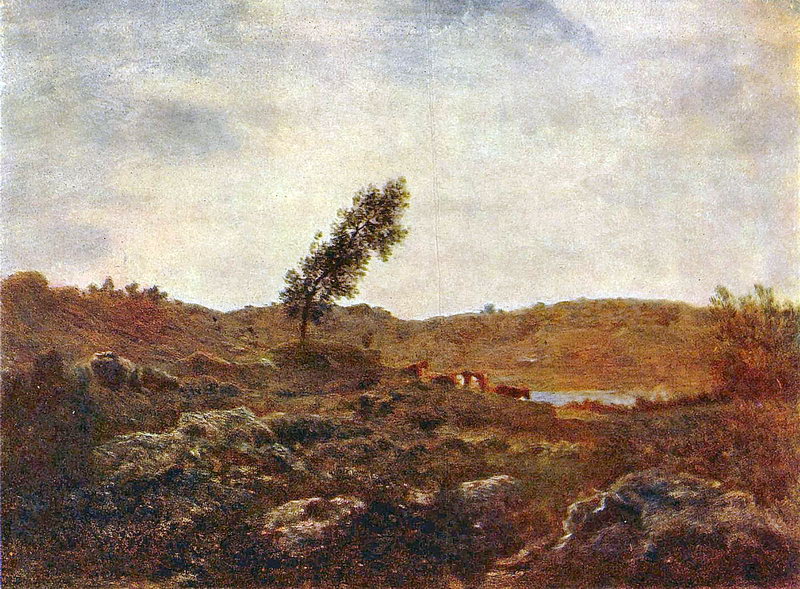 paisaje árido.Rousseau__Theodore